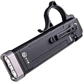 NEXTORCH TA70 Flat EDC Tactical Flashlight, USB-C Rechargeable | 3500-lumen momentary output, tactical/duty dual switches and stainless steel clip for everyday carry and outdoor use