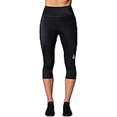 CW-X Womens Stabilyx 3.0 Joint Support 3/4 Capri Compression Tight, High-Rise Leggings with Back Phone Pocket for Running