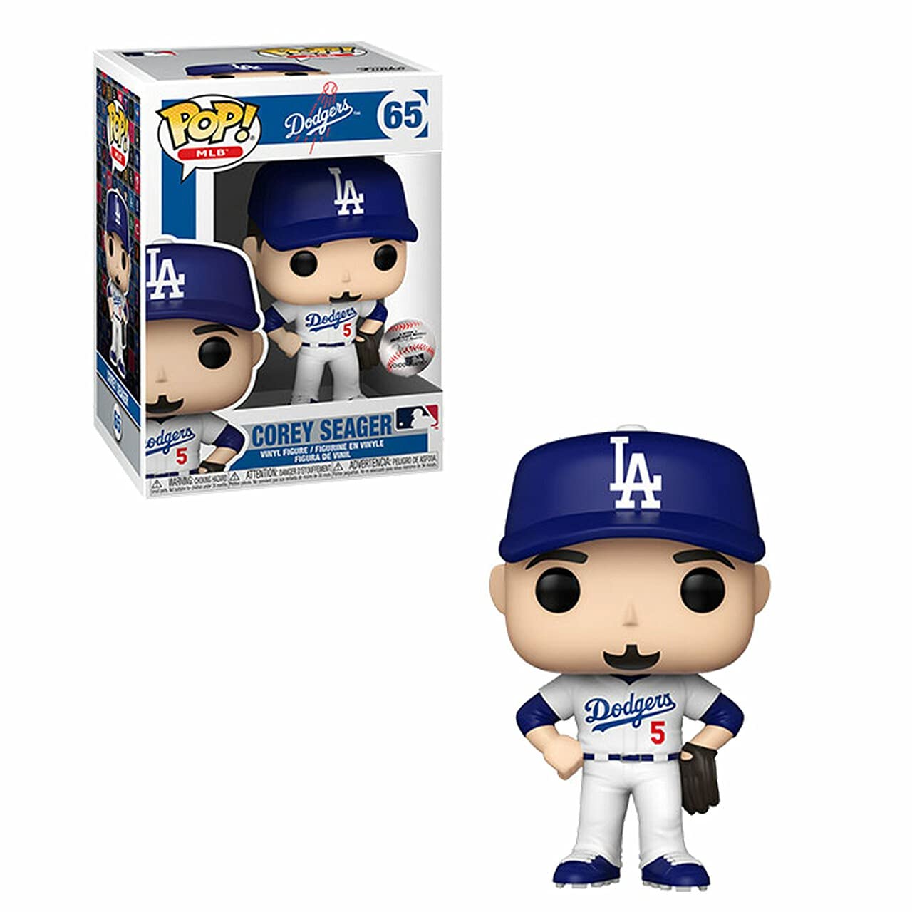 Funko POP! MLB: Dodgers - Corey Seager - (Home Uniform) - Collectable Vinyl Figure - Gift Idea - Official Merchandise - Toys for Kids & Adults - Sports Fans - Model Figure for Collectors and Display