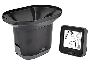 La Crosse Technology ws9003-bla – WS9003 Regenmesser Elektronische – Schwarz, 8.52 x 9.02 x 3,02 cm