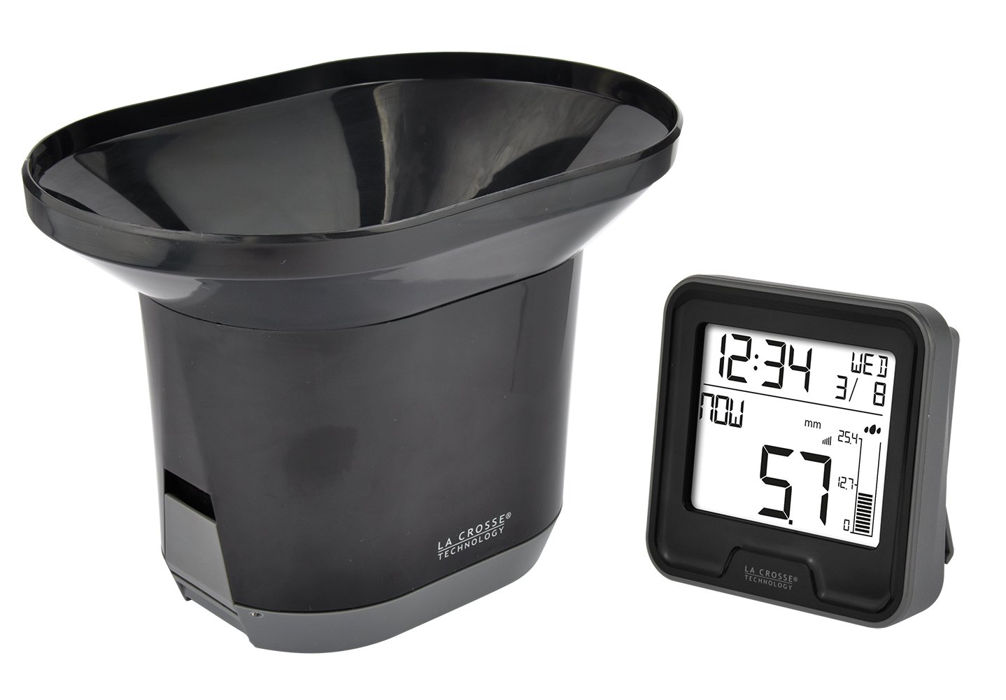La Crosse Technology WS9003-BLA Ws9003 Electronic Rain Gauge 8.52 x 9.02 x 3.02 cm Black