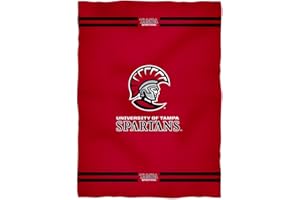 Vive La Fete College Blanket, Officially Licensed Tampa Spartans, Warm & Lightweight Throw Measuring 40" X 58" from