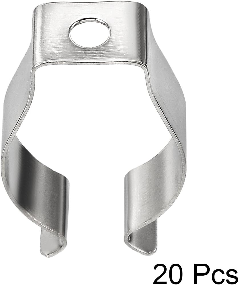 sourcing map T8 U Clips Holder Bracket for LED Light Tube LED Fluorescent Tube Replacement Mounting Accessories - Image 3