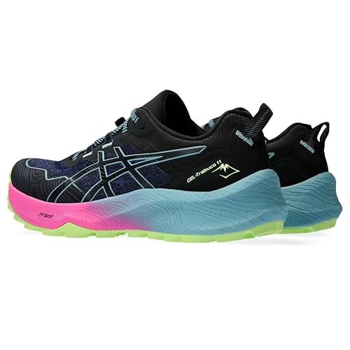 ASICS Women's Gel-Trabuco 11 Running Shoes, 8, Black/GRIS Blue in