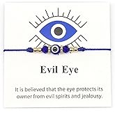 Jasimkiss Adjustable String Red Blue Evil Eye Bracelets for Women Men Handmade Charm Lucky Kabbalah Bracelets Gift for Protection Friendship