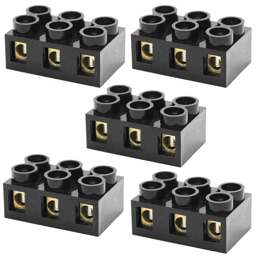 VOANZO 5PCS Electrical Connector Block Terminal Block Cable Connectors 500V 60A for Home Commercial Cable Connection