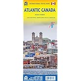 Canada Atlantic Travel Reference Map Scale Varies