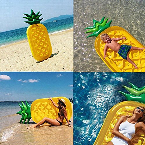 image for FairyStar Inflatable Pineapple Pool Float Raft ,73