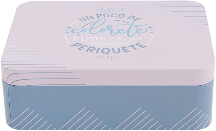 Caja Metálica Mr. Wonderful: Un Poco de Colorete y Lista en un periquete: Amazon.es: Hogar