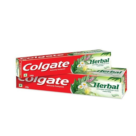 Buy Colgate Herbal Toothpaste 200 g with Herbal Toothpaste 100 g