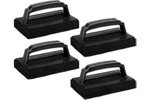 EUSTREER 4 Packs Screen Printing Scrub Pad, Reclaiming Mesh Frames, Scrub Cleaner for All Screen Printing Needs, Screen Printing Supplies with Handle, Chemical Resistant Demo Brush for Screen Printing Screens