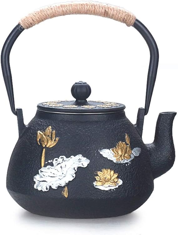 Infuser Teapot Ceramics Style Cast Iron Teapot with Stainless Steel
