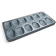 Fox Run Non-Stick Madeleine Pan, Carbon Steel, 12-Cup,Grey