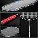 oppum Carbon Fiber Composite 2 Player Badminton Racket Integral Forming Structure Super Lightweight Offensive Badminton Racquet Set (2pcs Blue+Black (No Birdies))