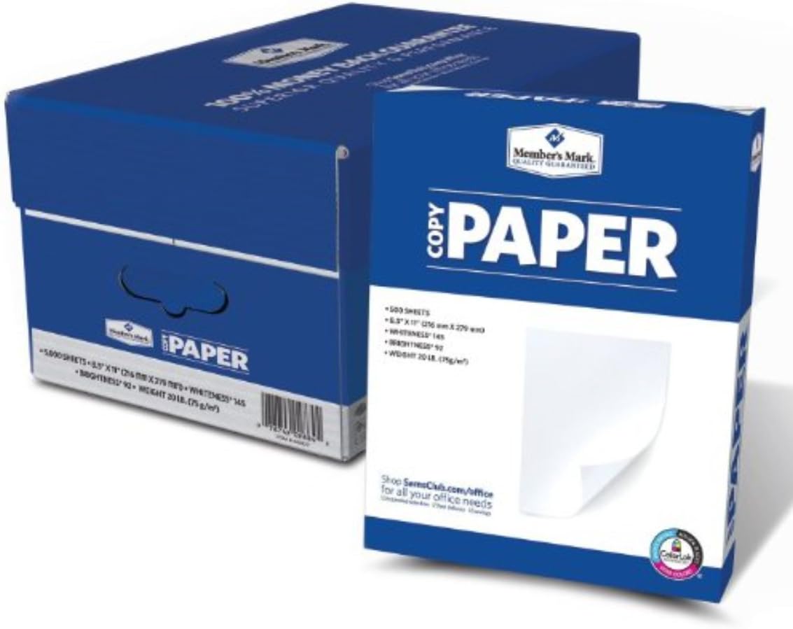 Member’s Mark Multipurpose Copy Paper, 20 lb., 92 Bright, 8