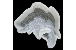 【300+ Design Optional】 Fuehbur Bass Fish Car Freshie Mold - Silicone Epoxy Resin Molds - Air Freshie Molds for Aroma Beads - Candle Molds - Soap Freshies Mould【Upgraded Soft Material】