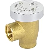 HYDRO MASTER Water Anti-Siphon Vacuum Breaker, 1/2 in., Brass Body &amp; Chrome-Plated Cap, LF Brass.