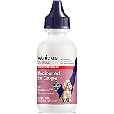 Vetnique Oticbliss Medicated Ear Drops for Dogs &amp; Cats, Infection &amp; Allergy (Ear Infection Drops)