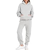 ANRABESS Womens 2 Piece Outfits Lounge Hoodie Oversized Sweatshirt Jogger Sweatpants Y2K Tracksuit Sweatsuit Set Fall Clothes
