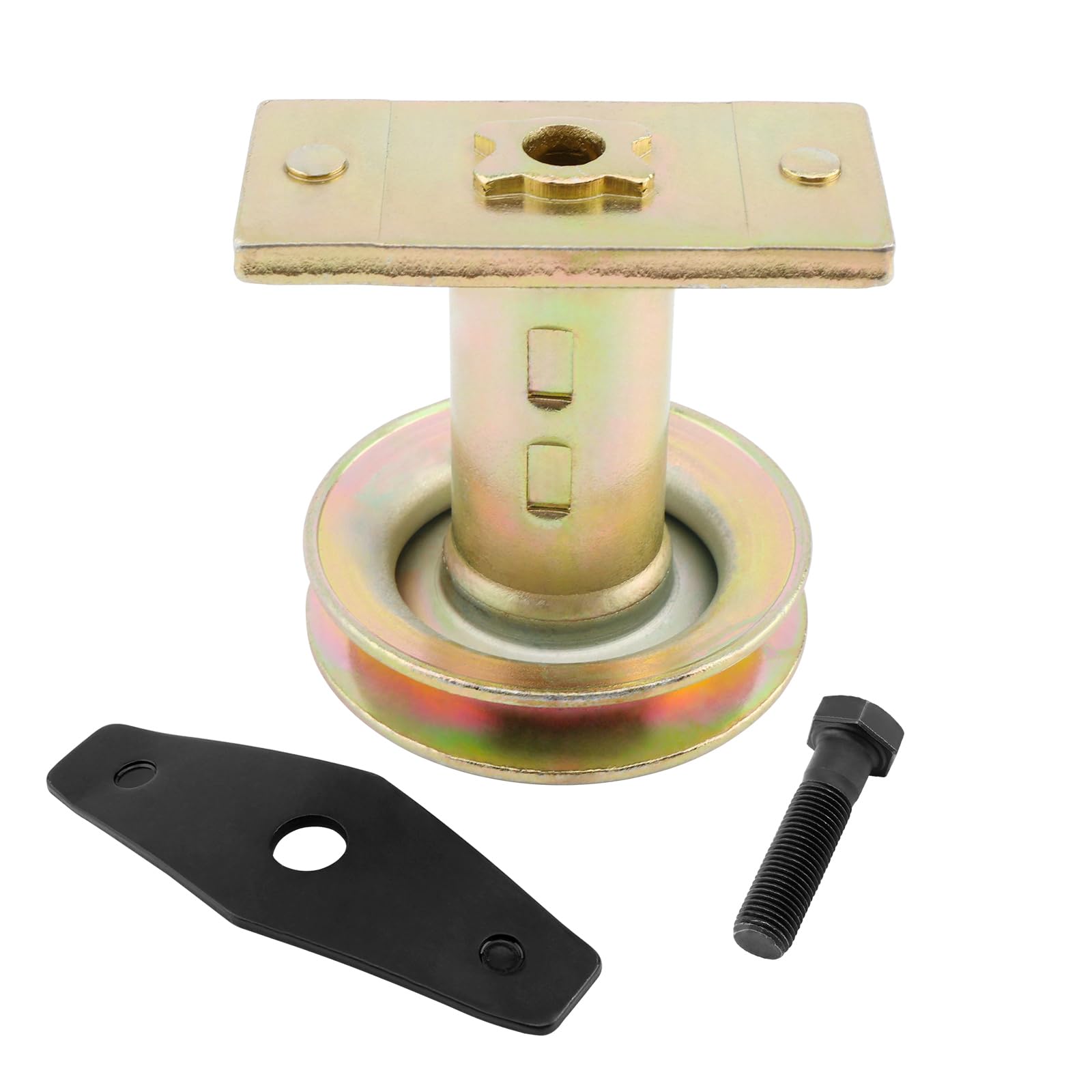Photo 1 of Misakomo 687-02528 Lawn Mower Blade Adapter with Pulley, Compatible with MTD Gold Pro Yard-Man Troy-Bilt TB230 240 260 TB280ES Tractor, 25mm Drive Pulley Adapter +Bolt +Blade Washer