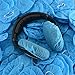 Geekria 100 Pairs Disposable Headphones Ear Cover for Bose QC45, Sony MDR-7506, WH-1000XM6, Beats Studio PRO, Soundcore Anker Life 20, Hygienic Ear Cushion Protector (M/Blue)