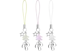 PartyKindom Phone Charm Kawaii, Flower Phone Accessories Charm String Kawaii Phone Charm Hook Cute Phone Charms Aesthetic for