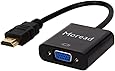 Moread HDMI to VGA, Gold-Plated HDMI to VGA Adapter (Male to Female) for Computer, Desktop, Laptop, PC, Monitor, Projector, HDTV, Chromebook, Raspberry Pi, Roku, Xbox and More - Black