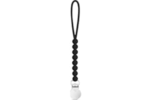 Ryan & Rose Cutie Clip Judy - Pacifier Clip Holder Silicone (Judy, Black)