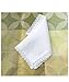 6 Pcs Gift Set Womens Lace Wedding 100%Cotton Handkerchiefs White