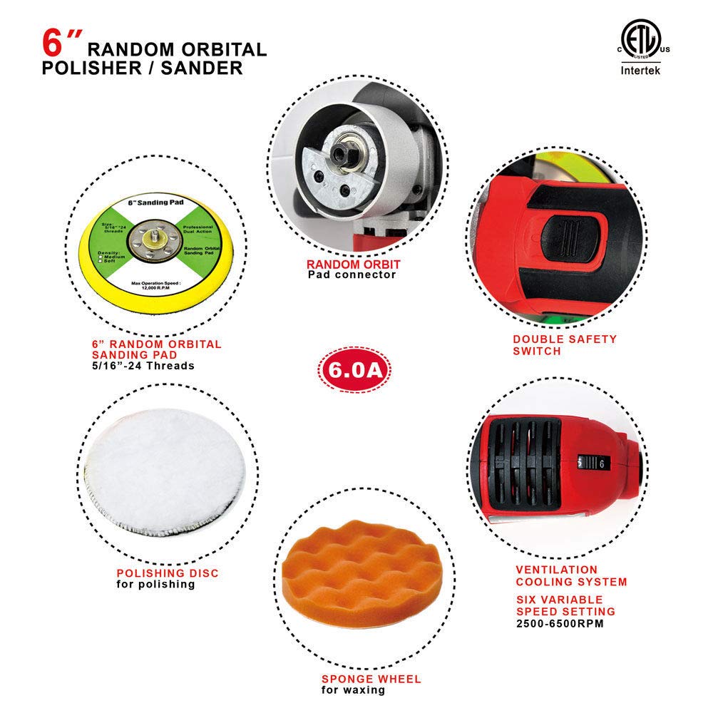 Toolman B07K Random Orbital Sanders product image 3