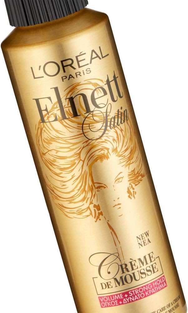 L'Oréal Elnett Crème De Mousse Volume Strong Hold, 200ml, White, 200 ml (Pack of 1) - Image 3