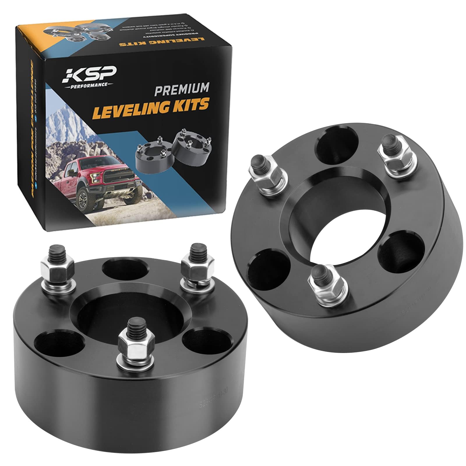 Photo 1 of KSP 3 Inch Leveling Lift Kits for 2009-2026 Ram 1500, 3" Forged Front Strut Spacers Raise 3in for Ram 1500 4WD 4X4, 2005-2011 Dakota 2WD 4WD, 2006-2009 Raider 2WD 4WD, Aluminum Suspension Lift Kits