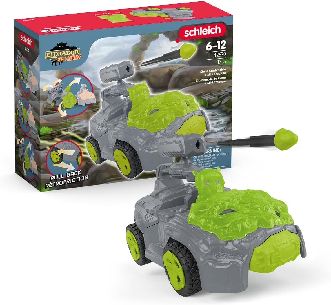 SCHLEICH 42670 Stone CrashMobile with Mini Creature, from 7 years, ELDRADOR CREATURES - Playset, 17 pieces — image 1
