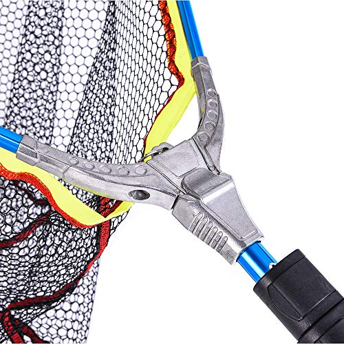 Leeny® Filets De Pêche Pliable Portable, Landing Net Capture Et Remise à L’eau En Toute Sécurité, 200cm Filet De Pêche…