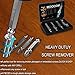 MOOCOM Extractor HSS Broken Bolt and Damaged Screw Extractor 4 Piece Kit Comes with Case. Removes All Kinds of Screws and Bolts. Speed Out Style Dual Tip Design Requires No Drill Bits