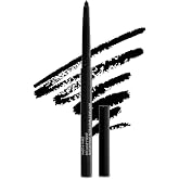 wet n wild Mega Last Breakup Proof Waterproof Retractable Gel Eyeliner - Ultra Pigmented 16-Hour Long Wear, Smudge Proof Satin Finish Formula, Cruelty-Free &amp; Vegan - Charcoal