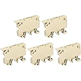 MECCANIXITY DIN Rail Mount Fuse Holder Terminal Blocks Screw Type Yellow ASK1/EN Pack of 10