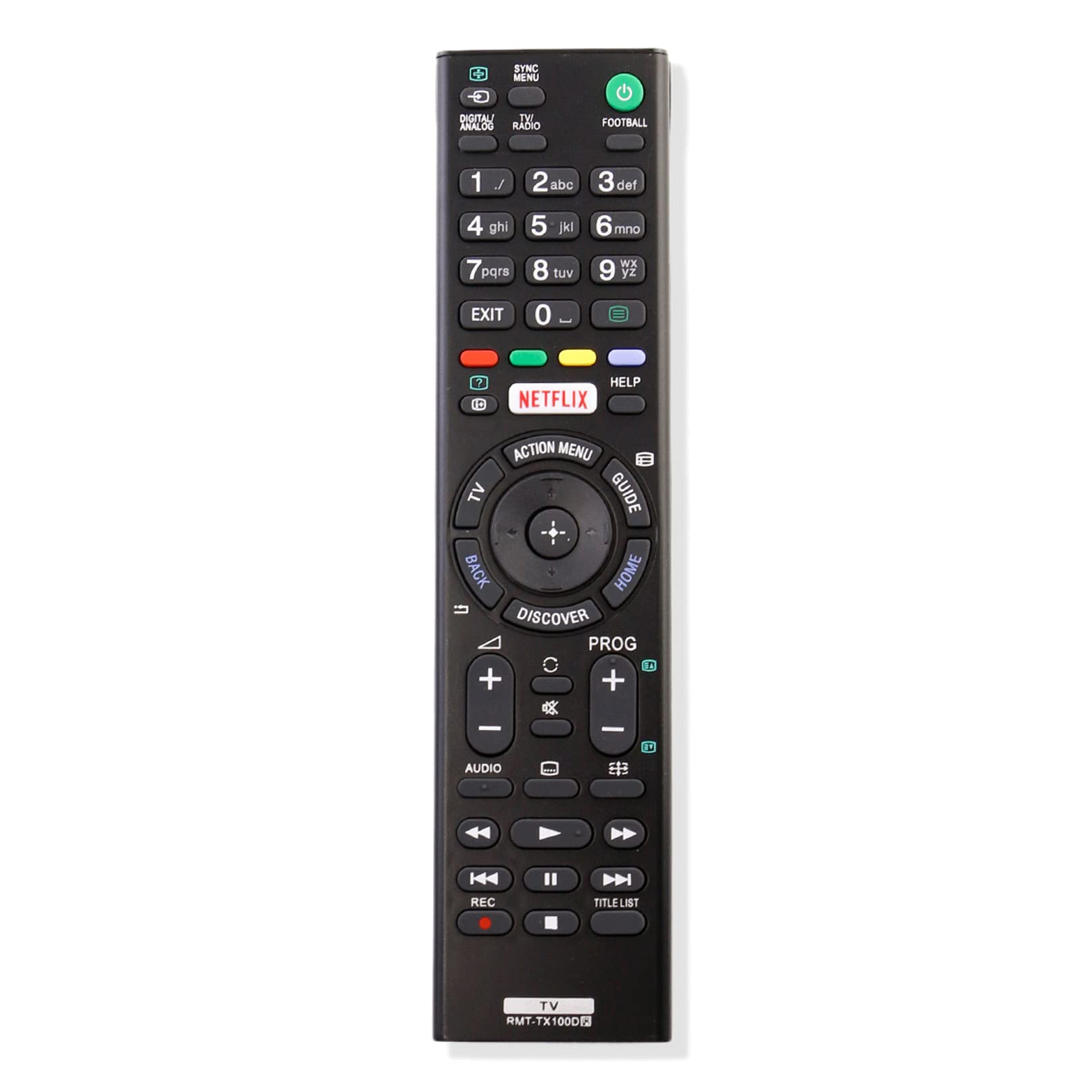 VINABTY RMT-TX100D Replaced Remote Control Compatible with Sony TV sub RMT-TX102D KDL-32WD757 KDL-40R550C KDL-40R553C KDL-40WD650 KDL-32R503C RMT-TX100D KDL-43W755C KDL-43W756C