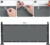 Sunny Guard Balcony Privacy Screen 90x300cm Anthracite UV Waterproof Windproof view 4