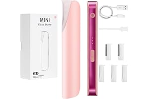 UCMDA Sonic Smooth Dermaplane for Women Face, Rechargeable Dermaplane Razor with LED Light, Edge Technology for Facial Hair, 