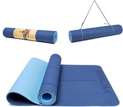 light blue yoga mat