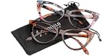 SOOLALA Ladies 50mm Lens Fashion Designer Cat Eye