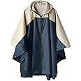 SaphiRose Unisex Rain Poncho Hooded Waterproof Raincoat for Adults Women