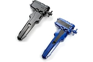 AIBREAY 2 Pack X String Launchers, X Winder Launcher with Grip, Two Launch Mode, Only Work with X Right Spinning Top(Blue+Black)