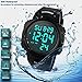 Digital Watch Mens Army Clearance Sport wristwatch Casual Large Face Military Wrist Watches Waterproof Stopwatch Hourly Chime Athletic Black