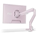 Pixio PS1S Wave Pink Single Monitor Arm Stand Desk