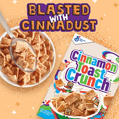 Cinnamon Toast Crunch, Breakfast Cereal, Cinnamon Sugar Squares, 12 oz