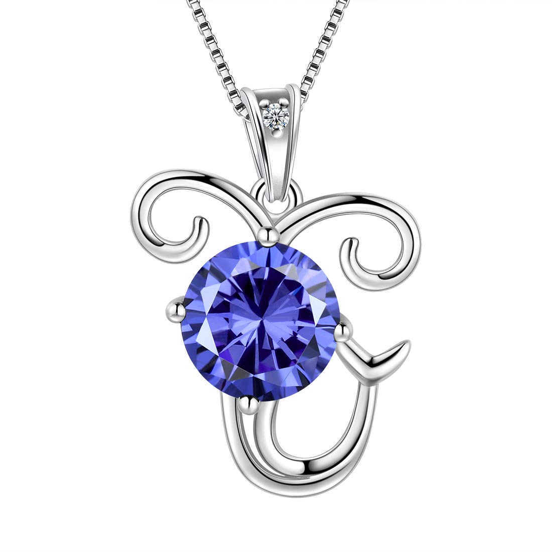 Aurora Tears Capricorn Necklace 925 Sterling Sliver 12 Zodiac Pendant Constellation December Birthstone Necklace CZ Horoscope Jewellery Gift for Women and Girls DP0134M — image 1