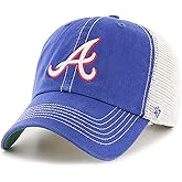 47 MLB Trawler Primary Logo Cooperstown Mesh Trucker Clean Up Adjustable Hat, Adult One Size Fits All