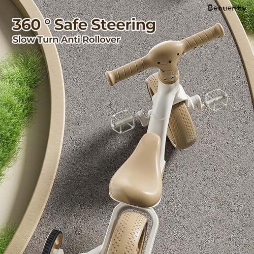 Beauenty Kids Tricycle, Kids Balance Bike, Toddler Tricycle with Footrest for 1-5 Years Old